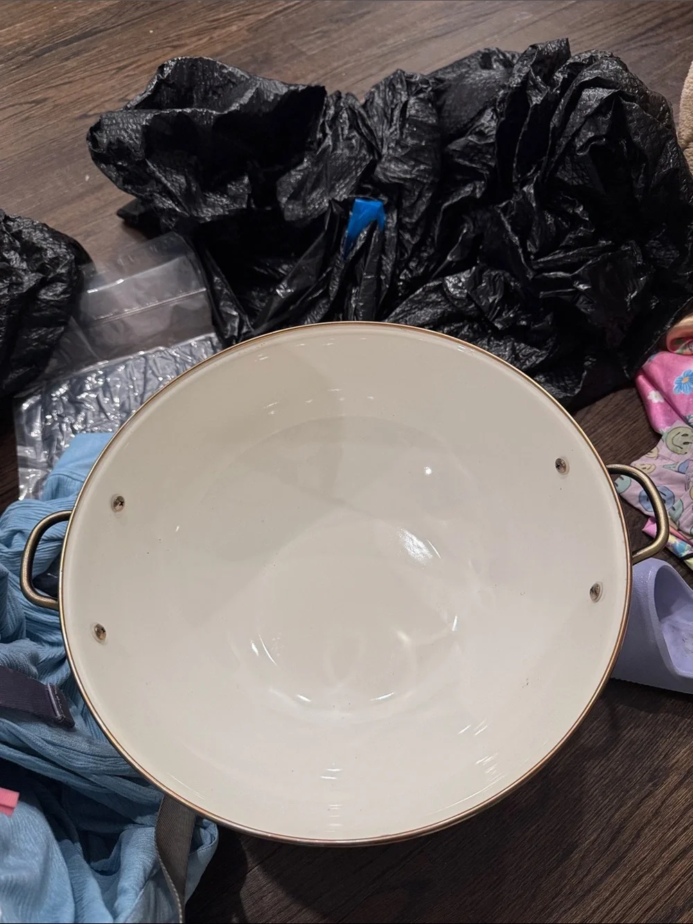 Checkered Ceramic Serving Bowl with Pedestal - Black & White